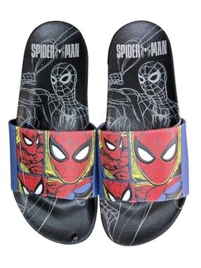 Marvel Spider-Man Mens Comfort Slide in Red and Blue, Size 11 NWT! (PLEASE READ)